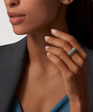 Кольцо Clash De Cartier green Agate