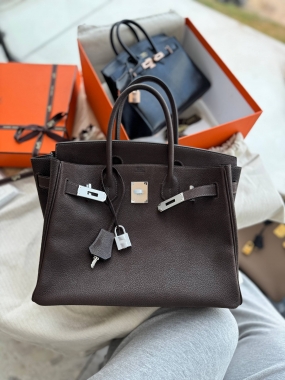  Сумка женская Birkin , 30 Barenia Faubourg calfskin