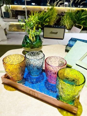Набор стаканов с подносом 
