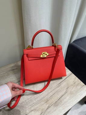 Сумка женская  Kelly, 25, GHW Epsom leather 