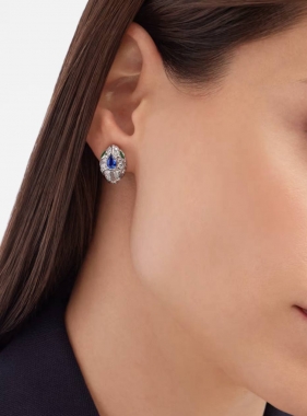 Серьги Serpenti из белого золота 18 карат