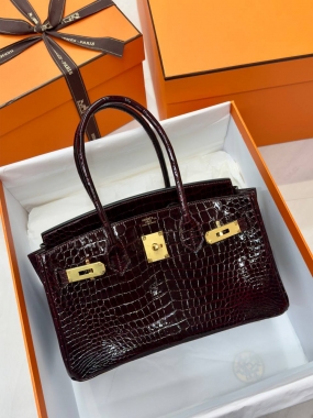 Сумка женская Birkin Shoulder Light 29 GHW Crocodile Porosus