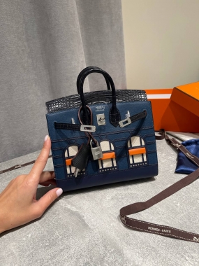 Сумка женская Birkin 20 cm, Epsom/Croc
