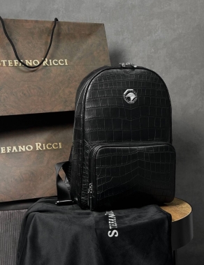  Рюкзак из натуральной кожи крокодила