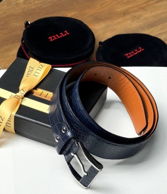 Ремень из натуральной кожи крокодила 