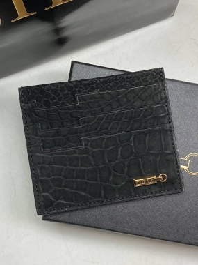 Картхолдер из натуральной кожи крокодила 