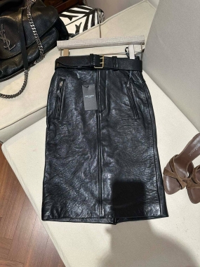 Юбка кожаная