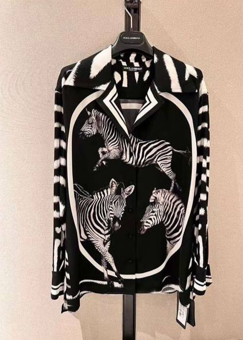 Рубашка с принтом Dolce & Gabbana Артикул PL-25588. Вид 1