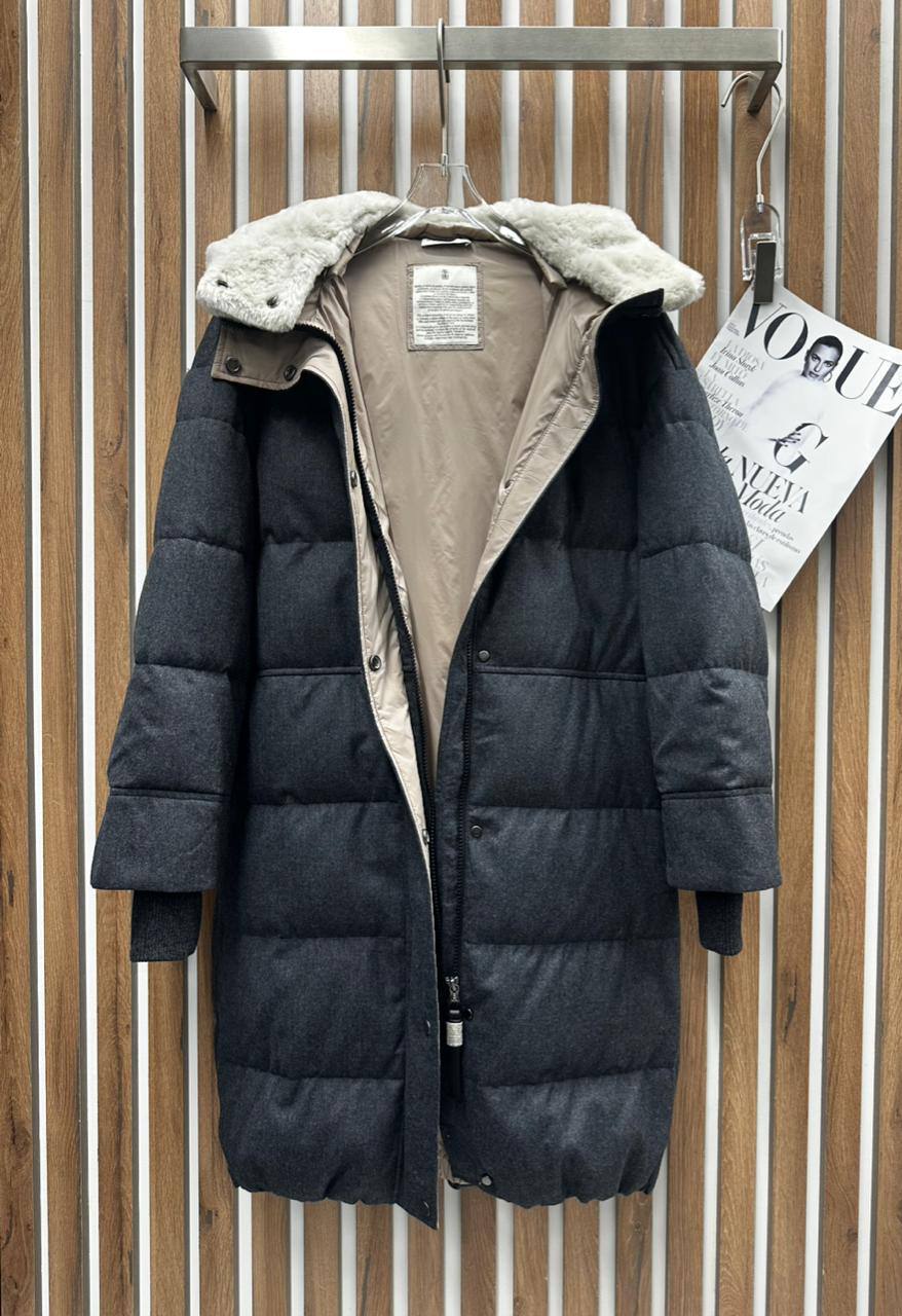 Пуховик  Brunello Cucinelli Артикул PL-69493. Вид 4 Пуховик  Brunello Cucinelli Артикул PL-69493. Вид 4